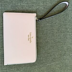 Kate Spade Blush Pouch with Wrist Strap